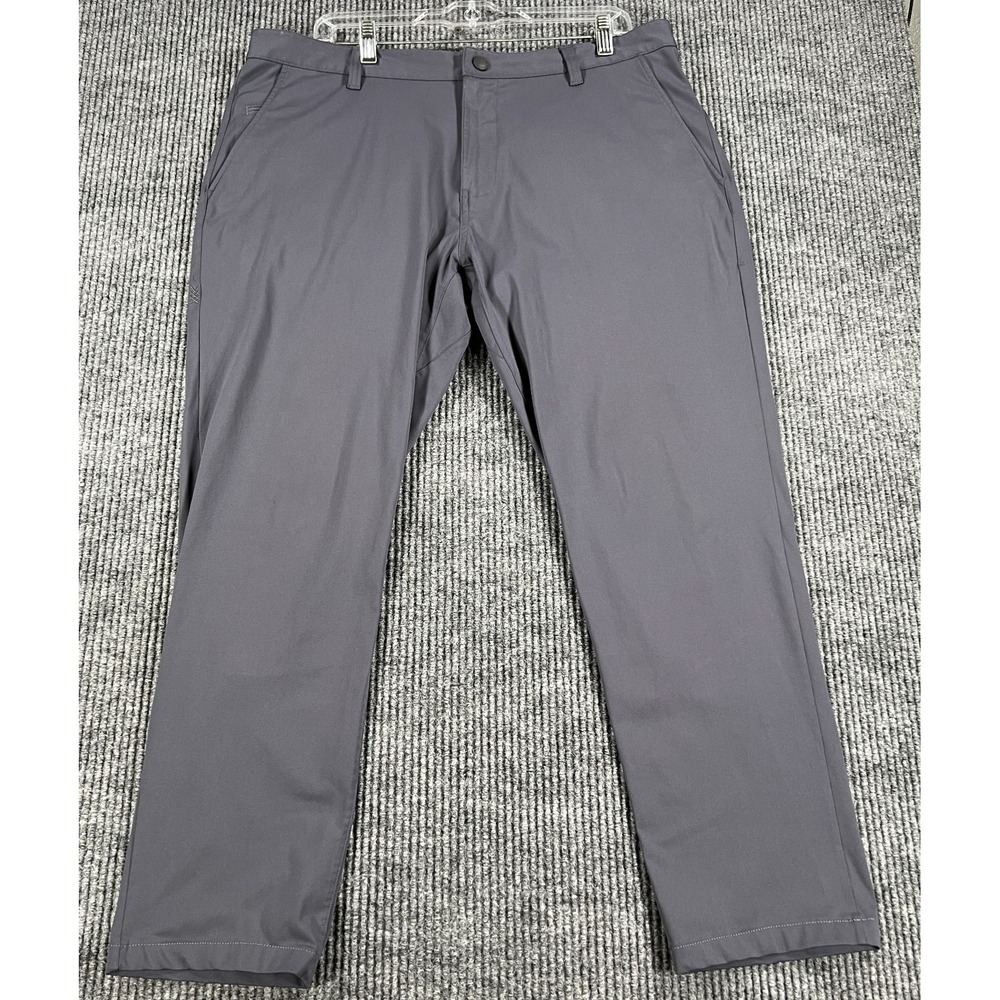 Rhone Pants Mens 36 Gray Commuter Stretch Slim Fit Performance Dress‎ Casual